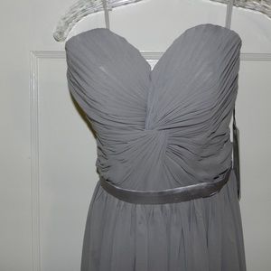 Never Worn! Gray Strapless Gown